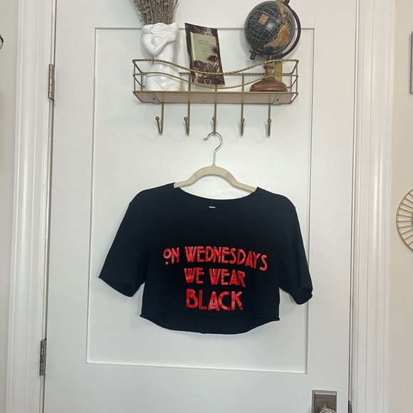 On Wednesday’s We Wear Black Crop - Picture 2 of 5